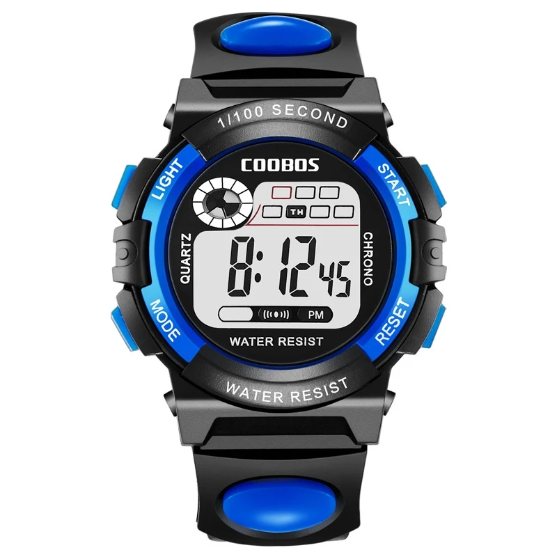 COOBOS marque enfants montres Led numérique enfants montres garçons montre de sport étudiant multifonctionnel montres relogio infantil