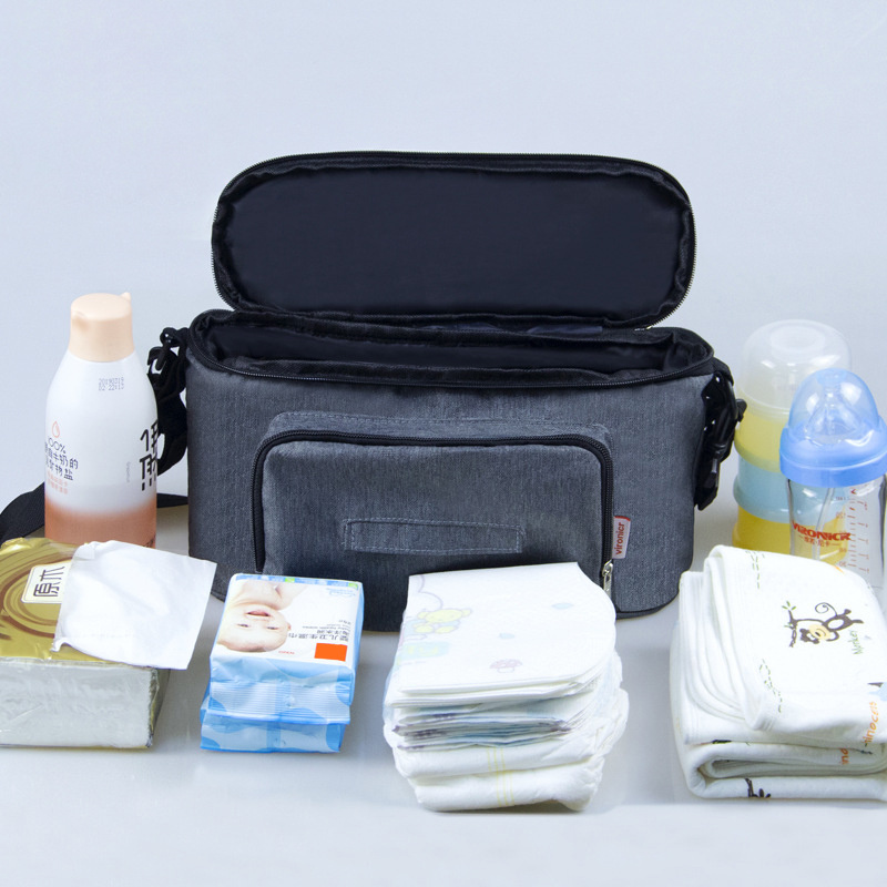 Baby Stroller Organizer Diaper Bag Mummy Bag Large Capacity Mommy Travel Hanging Carriage Pram Stroller Storage Accessories