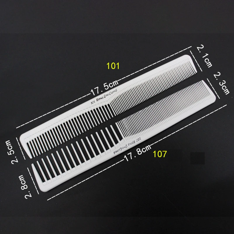 Escova profissional de corte de cabelo, pente antiestático de cabeça plana, pente fino, ferramentas de salão de beleza, barbeiro, acessórios de cabelo