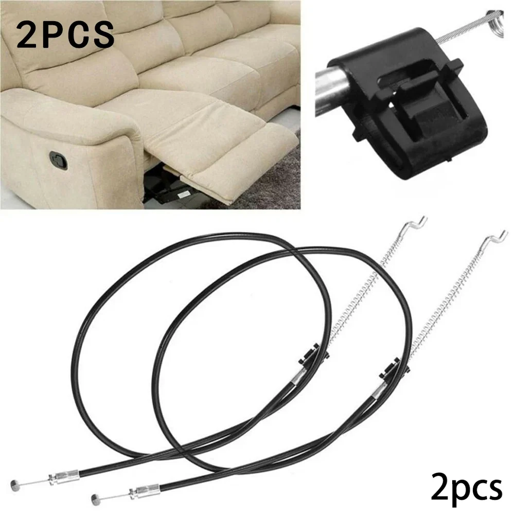2 PC Recliner Replacement Cable HQ Metal Recliner Sofa Handle Cable Couch Chair Release Lever Replacement 93CM