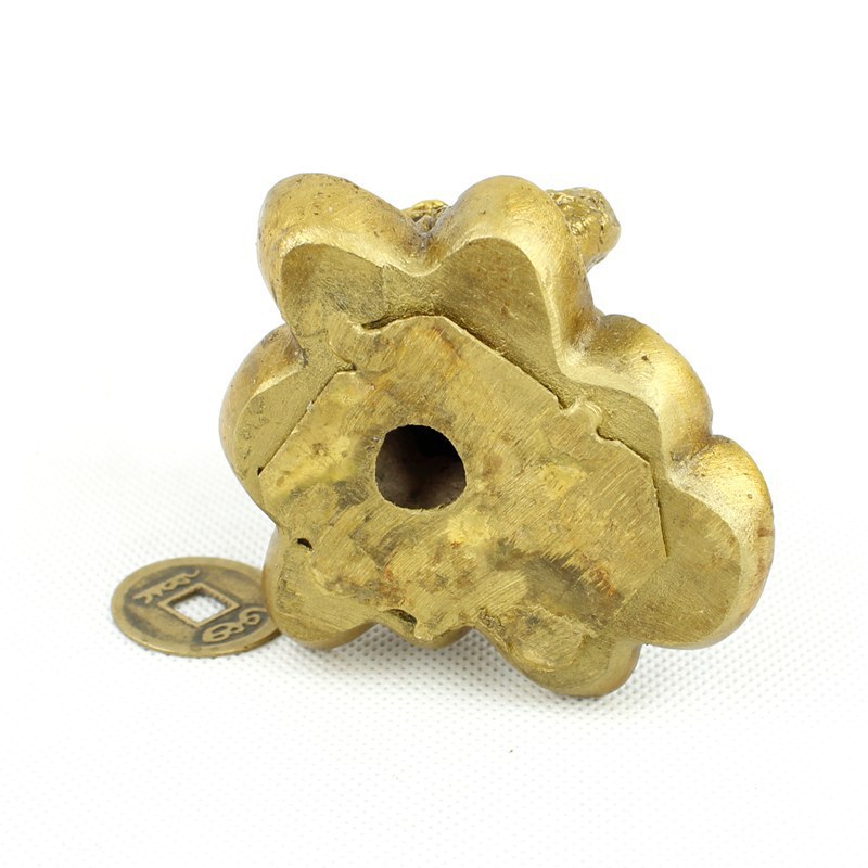Home Feng Shui Lucky Charm Pure Copper Small Ingot Golden Toad Copper Golden Toad Copper Three-legged Toad Copper Golden Toad Or