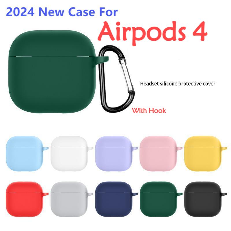 2024 новый чехол для Airpods 4, чехол для наушников Apple, силиконовый защитный чехол для Airpods 4, аксессуары для беспроводных наушников
