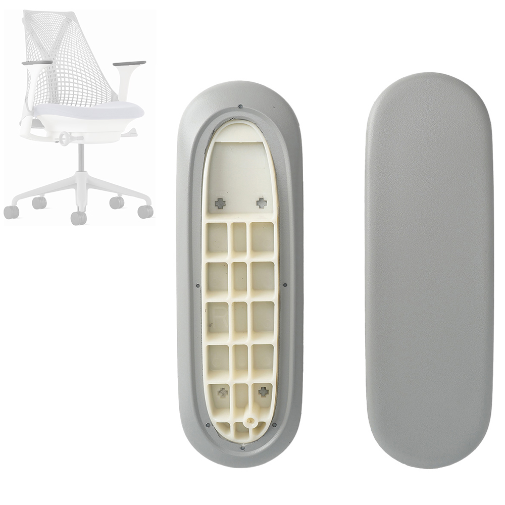Arms Pads Caps Replacement for Herman Miller Sayl Office Home Computer Chair Armrest accessories Black and Gray Color 1 Pair