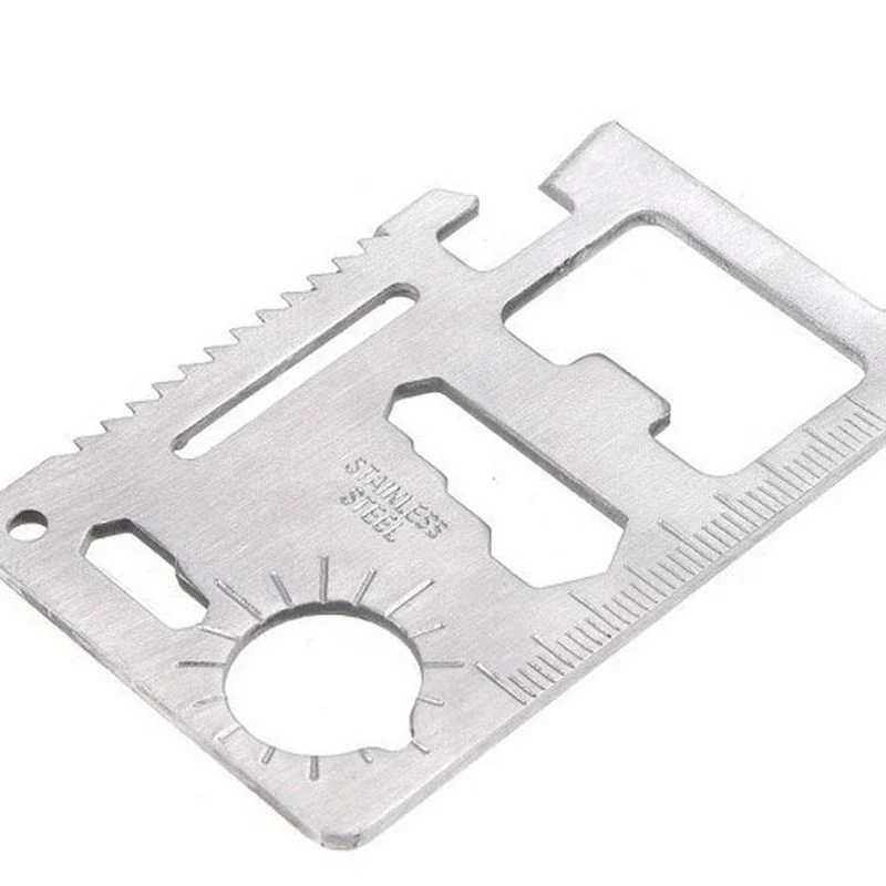 11 Trong 1 Outdorr Đa Năng Bỏ Túi Dụng Cụ Cắm Trại Đi Bộ Đường Dài Săn Bắn EDC Dụng Cụ Sinh Tồn Dao Bằng Thép Không Gỉ Dụng Cụ Mở Cứu Sinh Thẻ