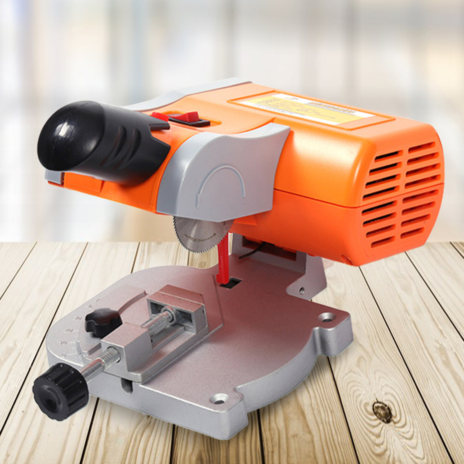 Mini serra de corte de bancada, cortador de moldagem angular de madeira e metal 45 °   Serra de esquadria