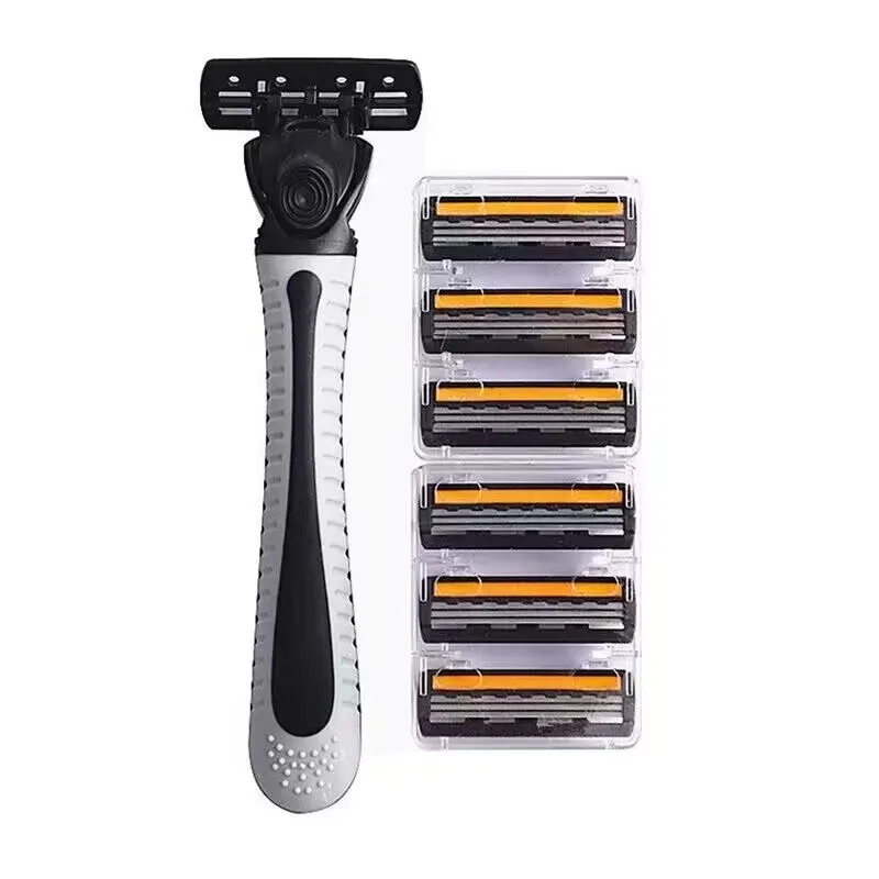 Men's Shaver with New Design Three Layer Reusable Razor Imported Blade Multi Tool with Head Change Feature
