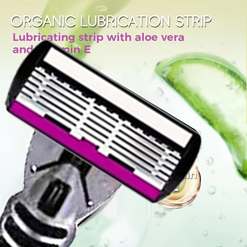 3/6/12 Pcs/ High Quality Man Safety Razor Blade 6 Layer German Stainless Steel Shaving Cartridges Compatible Mach  Shaver