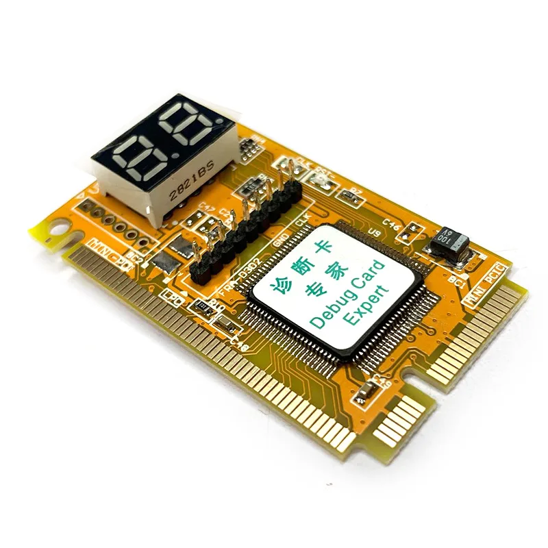 Mini PCI PCI-E Debug Card Expert Fault Diagnostic 2 หลักคอมพิวเตอร์แล็ปท็อปเมนบอร์ดโพสต์เครื่องทดสอบ PCI Express PC การ์ดวิเคราะห์