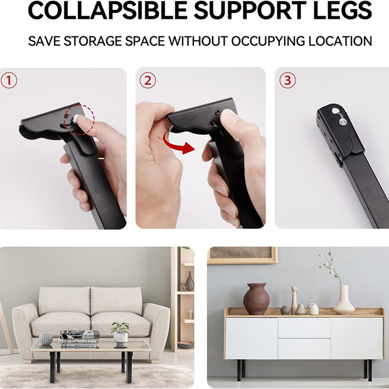 1 個のメタル 90 °   折りたたみサポート脚ベッド脚コーヒーテーブル脚ソファ脚目に見えないベッド脚足ホームテーブル脚アクセサリー