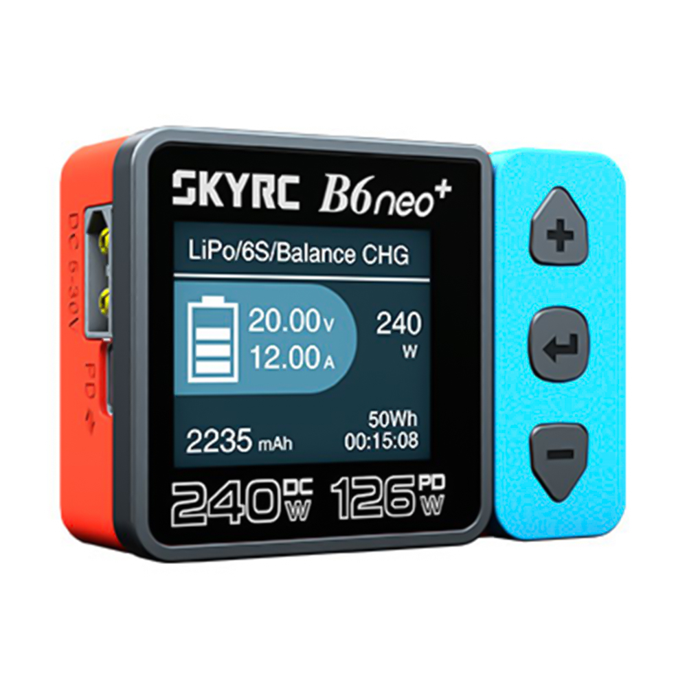SkyRC B6 neo Smart Ladegerät DC 200W PD 80W LiPo Akku Balance Ladegerät SK- 100198   Kompakter 6S-Ladegerät-Entlader