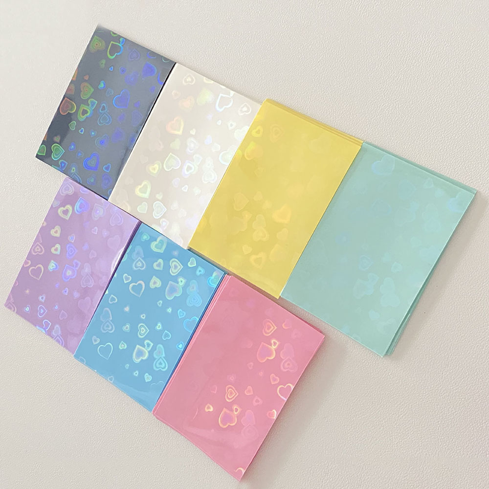 50 unids/pack colorido coreano Toploader Idol foto tarjetero 3 pulgadas fundas para sesión fotográfica foto antiarañazos tarjeta funda protectora