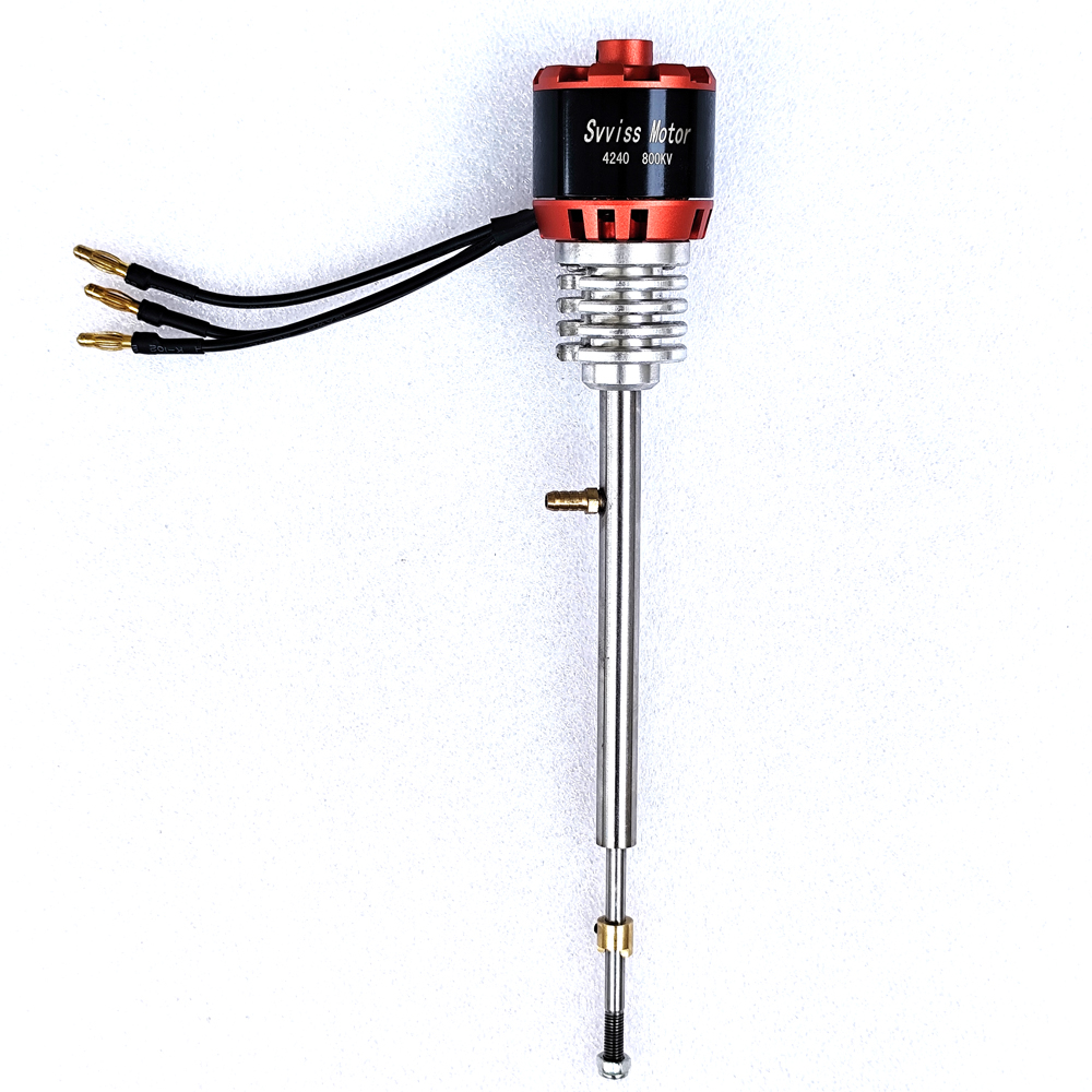 Arbre de pilote de moteur sans balais 4240 kv800, longue course de 210mm, moteur hors-bord de bateau, pièces de rechange