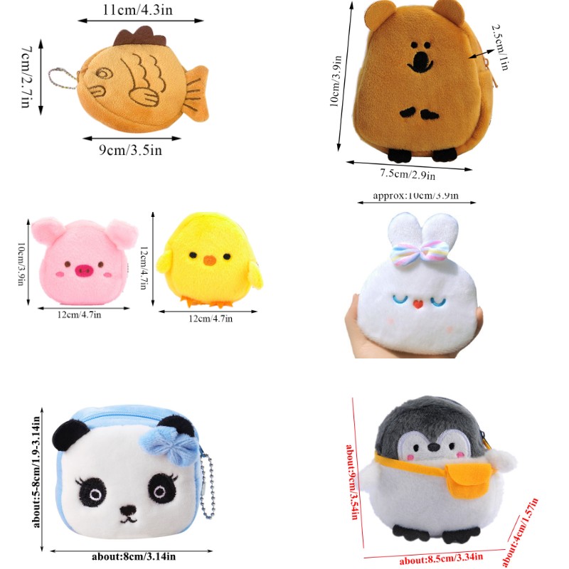 Новый японский милый плюшевый кошелек Snapper Fish Doll, кошелек на запястье, мультяшный кошелек, мини-кошелек на молнии для девочек, кошелек для монет, кабель, сумка для гарнитуры`