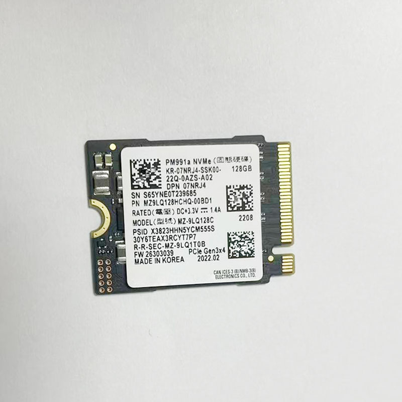 Unidad interna de estado sólido PM991A 128G 2230 M.2 PCIE3.0x4 NVME SSD se utiliza para Surface Pro 7 + Steam Deck cámara hecha a mano cfe