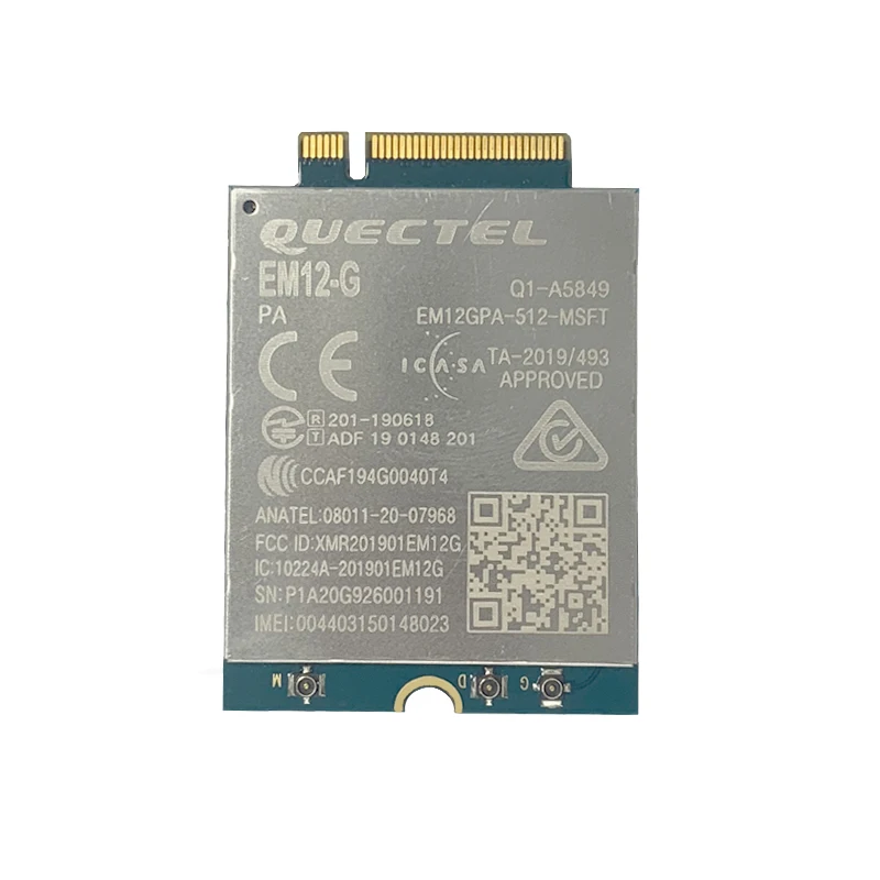 Quectel EM12-G EM12 LTE-A Cat12 โมดูล LTE-FDDB1/B2/B3/B4/B5 /B7/B8/B9/B12/B13/B14/B17/B18/B19/B20/B21B25/B26/B28/B29/B30/B32/B66