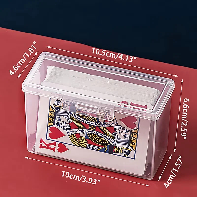 Neue Transparente Kunststoff Boxen Spielkarten Container PP Lagerung Fall Verpackung Poker Spiel Karte Box Für Brettspiele