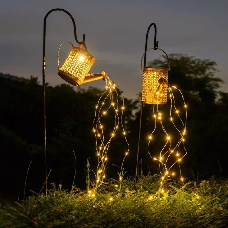 1pc LED Annaffiatoio solare Luce Lanterne sospese solari per illuminazione esterna impermeabile per decorazioni da giardino