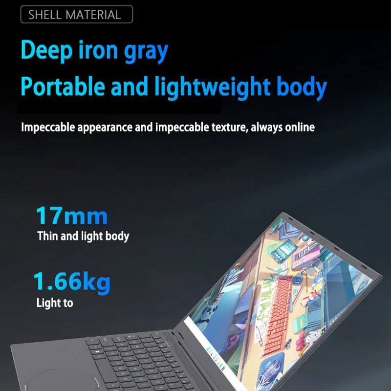 Facial recognition 16 inch lightweight laptop, Intel i3-8109U Intel Iris Plus Graphics 655，32GB DDR4+2TB SSD， Business office.