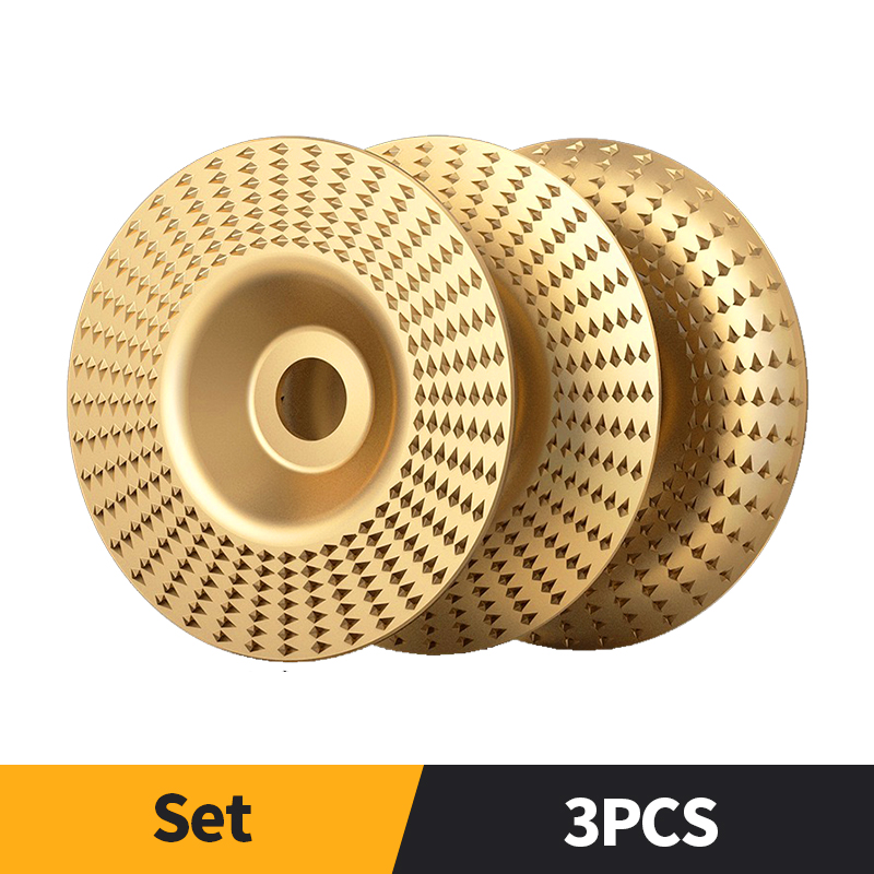 Woodworking Carving Wheel Polishing Wheel Versatile Sanding Disc Wood Shaping Tool Abrasive Disc Grinder inner diameter 3pcs