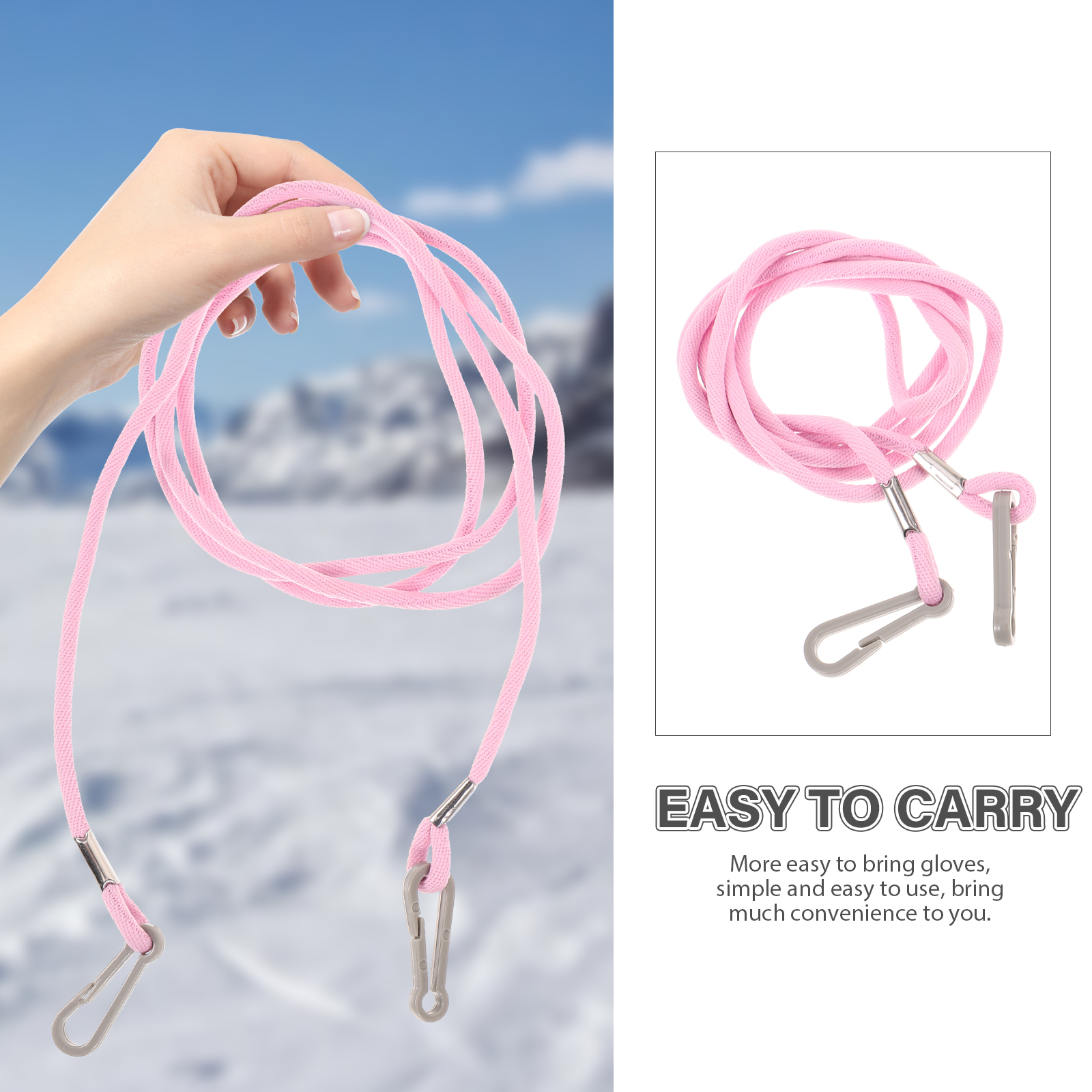 Luvas anti-lost Rope Ski para crianças, Luvas Lanyard para criança, Strap for Child