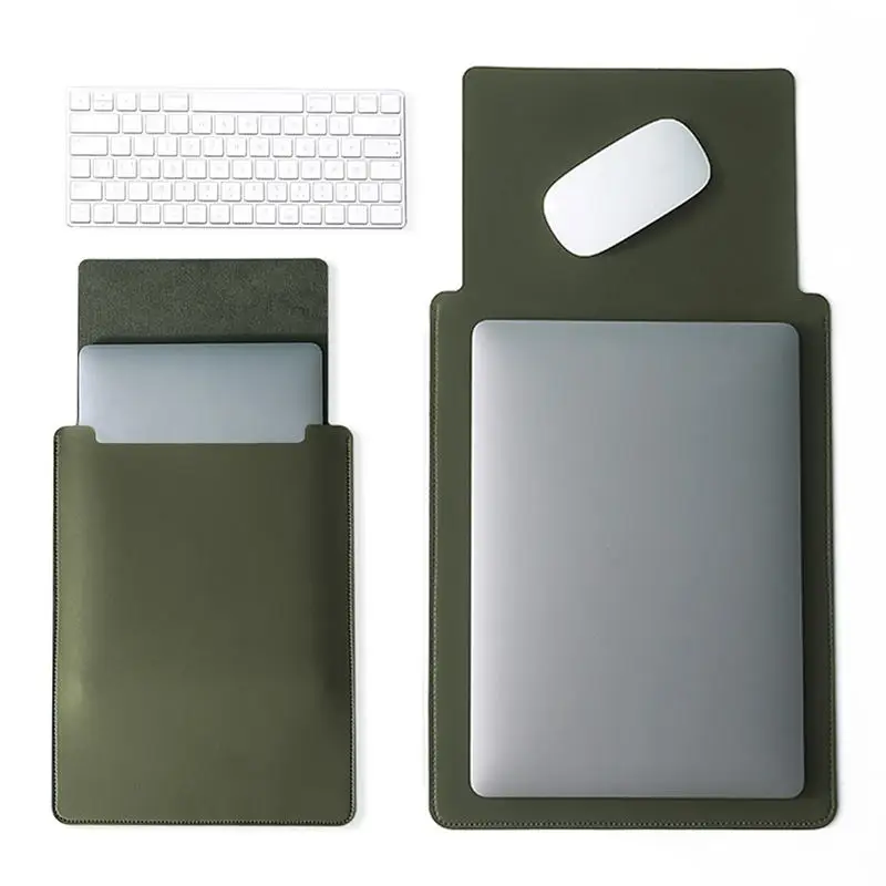 Maletín de viaje de negocios, funda para portátil de 11-16 pulgadas, funda de PU, bolsa protectora para portátil, funda para portátil no magnética