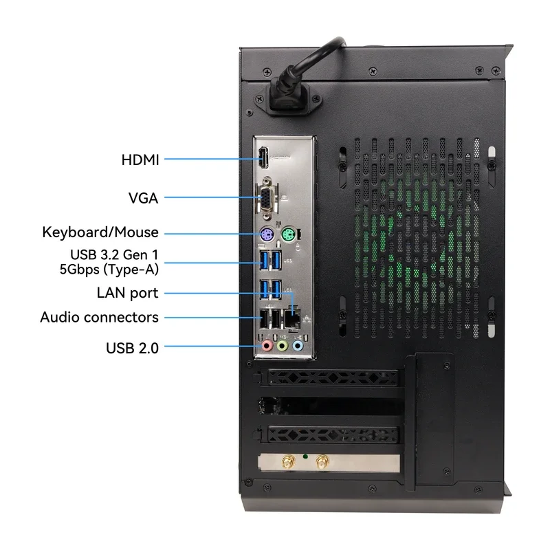 MAGIC Business Desktop AMD Ryzen 5 8600G 4.3GHz 16GB DDR5 6000 1T NVME SSD ARGB 3 Ventiladores Win 11 Home Gamer Desktop Computer O