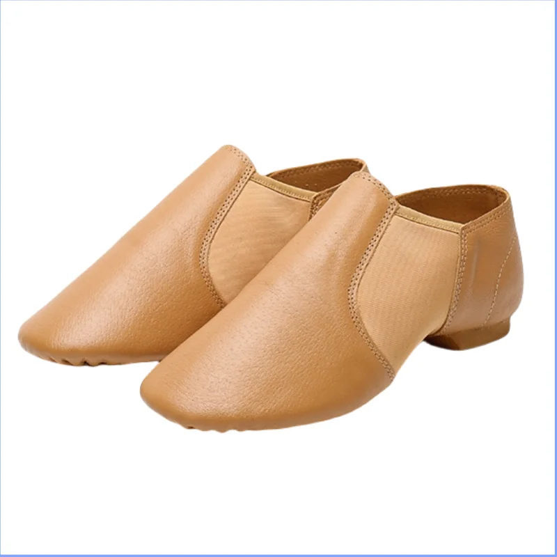 Sapatos de dança jazz de couro genuíno crianças sapatos para homens e mulheres sapatos de dança salsa neo arco deslizamento em sapatos de balé jazz barriga
