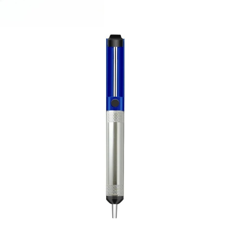 Blue Aluminium Desoldering Suction Pump Tool Vacuum Solder Sucker Tin Pen Removal Device for Soldering Iron