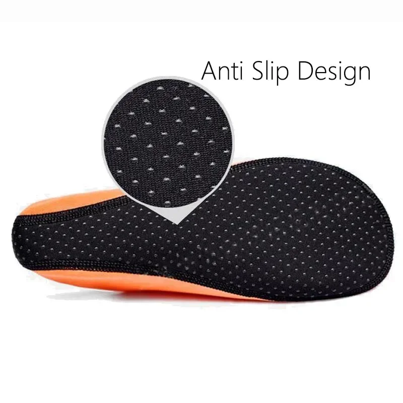 Uomo Donna Bambini Sport acquatici Spiaggia Calzini da nuoto Sottili multi stampe Antiscivolo Fitness Yoga Danza Nuoto Surf Diving Scarpe subacquee
