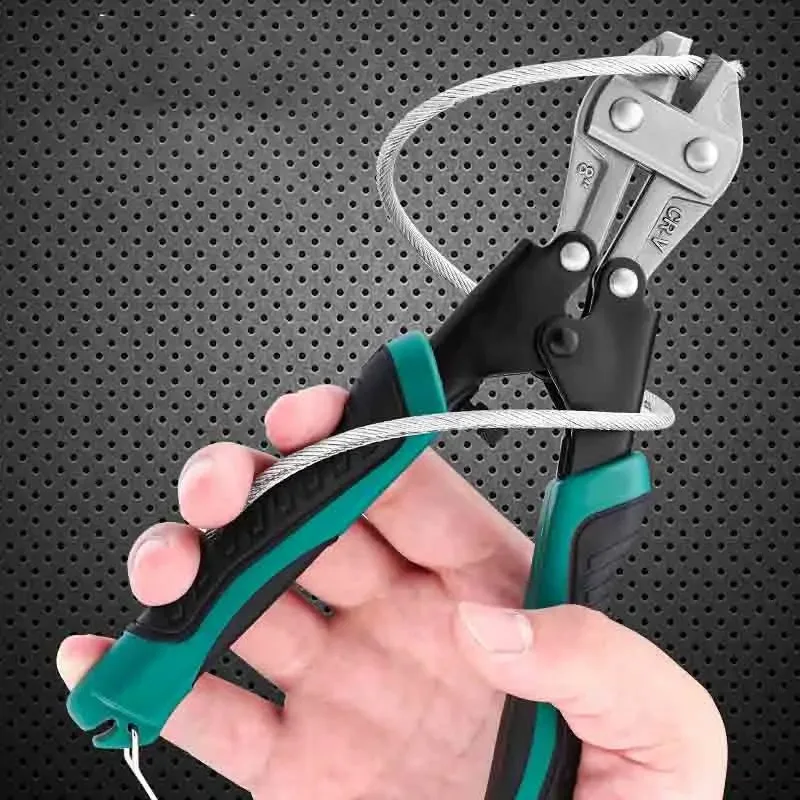 8" Mini Bolt Cutter Multitool Steel Wire Cutter Bolt Cutter Wire Rope Clamp Plier Labor-saving Multi-functional Cutting Scissors