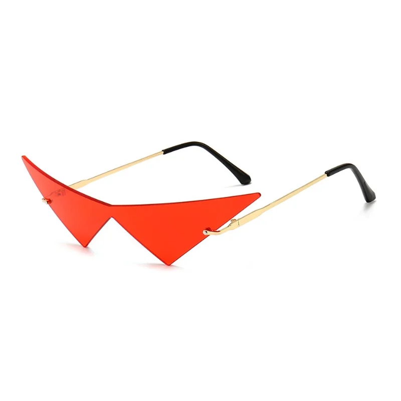 5351 Occhiali da sole alla moda unisex di nuovo arrivo con montature a triangolo: perfetti per spettacoli di sfilate, fotografie di strada, hip-hop e funky