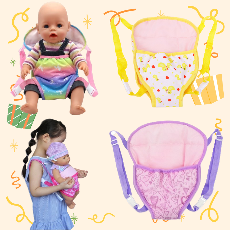 Кукольный рюкзак для кукол 43 см, мини-сумка для переноски, костюм Baby Born, подходит для 18-дюймовых кукол, подарок на день рождения для девочек, сумка для куклы