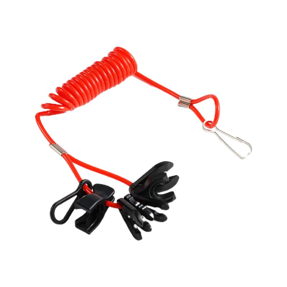 Barco interruptor de popa motor cordão matar botão parada urgente cabo conector segurança compatível para yamaha suzuki honda