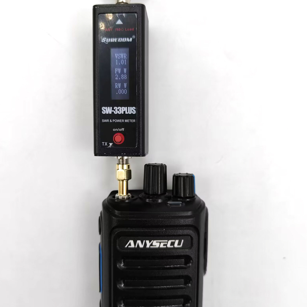 SURECOM SW-33Plus 100W Mini Power & SWR Meter VHF UHF 125-525MHz с адаптером для раций
