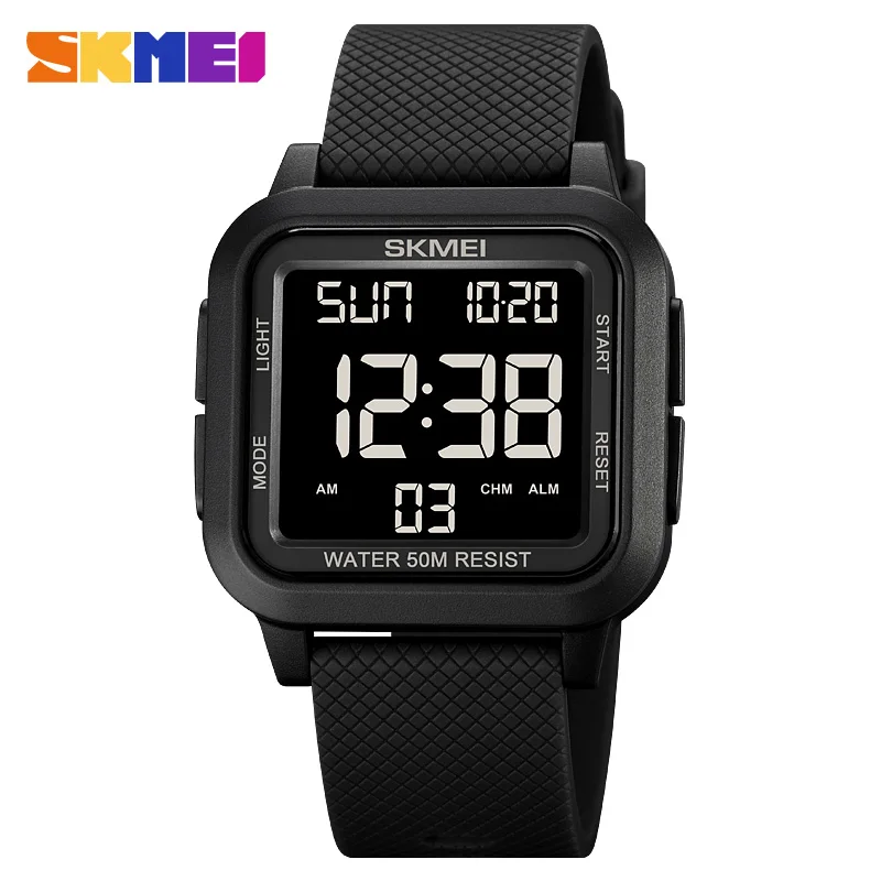 Skmei 1894 relógio esportivo de luxo para homens militar eletrônico à prova d'água display led digital relógios de pulso masculinos 1858 reloj hombre