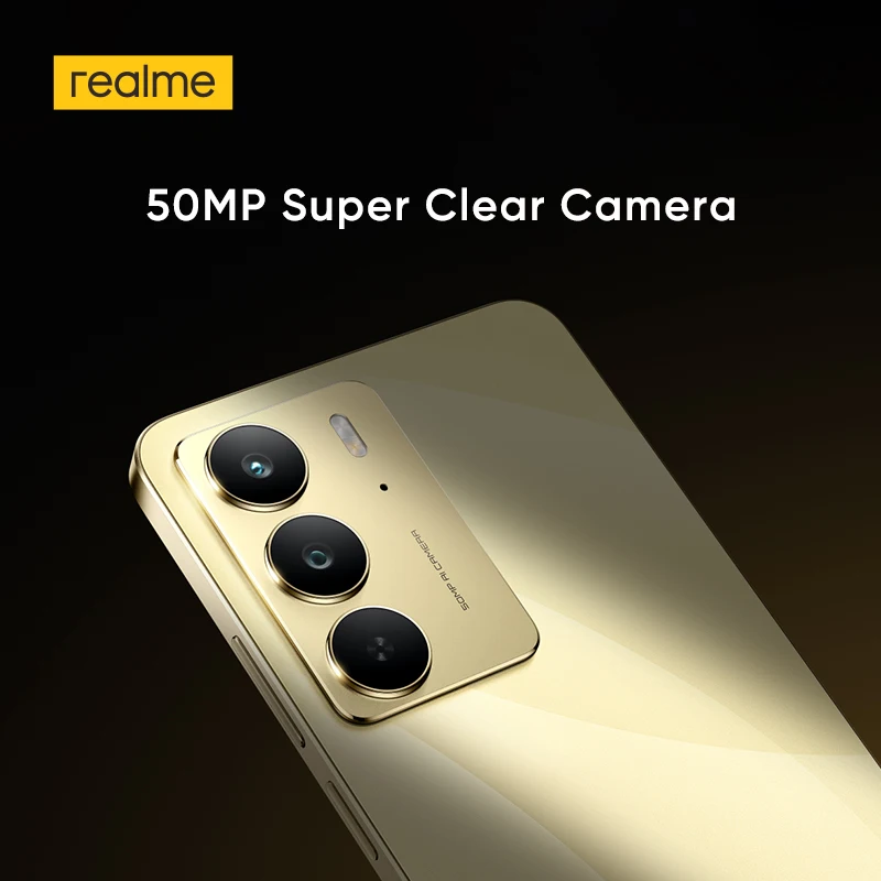 [Новое поступление] Смартфон Realme C75 Helio G92 Max Чипсет 45 Вт Зарядка 50 МП Камера 5828 мАч Аккумулятор 6,72 дюйма 90 Гц Дисплей NFC IP69