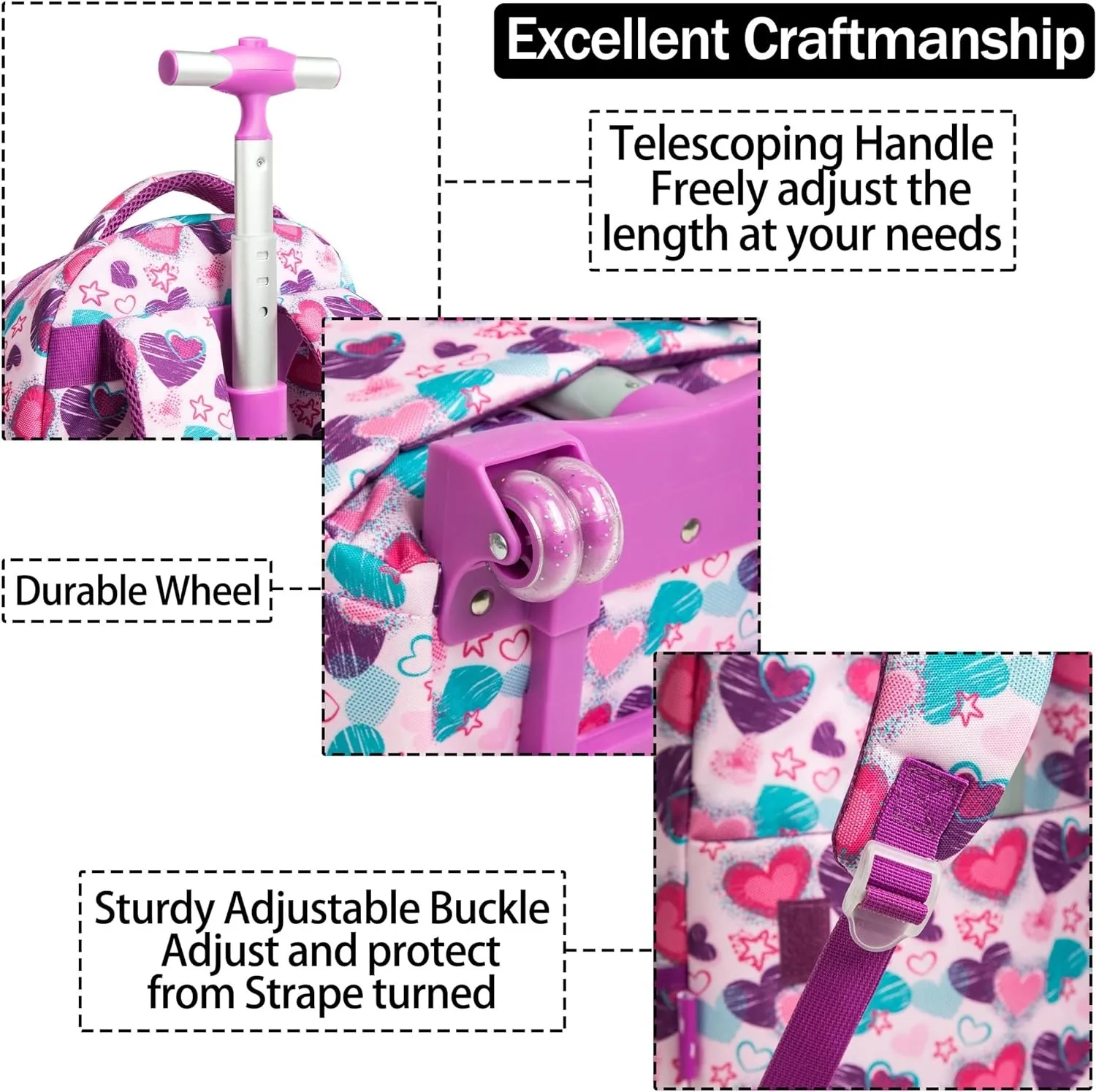 Mochila infantil com rodas, bolsa trole para crianças com rodas, mochila escolar para meninos, mochila com rodas escolares para meninas