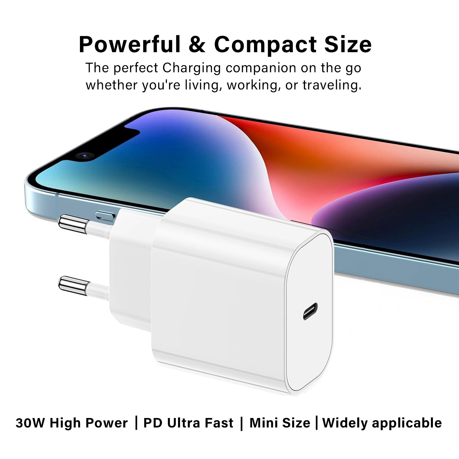 PD 30W USB C Telefoonoplader Voor iPhone 14 13 12 11 Pro Max XR XS SE 8 Plus Snellaadkabel Telefoon Tablet iPad Air Pro adapter