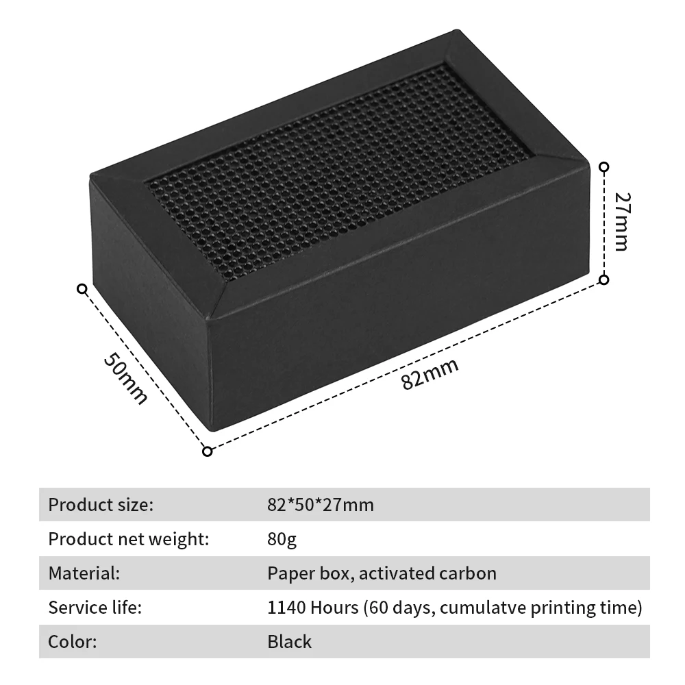 1/2/5Pcs For Bambu Lab P1 X1 Activated Carbon Filter Air purifier Filter Replacement For Bambu Lab X1 X1C P1P P1S 3D Printer Par