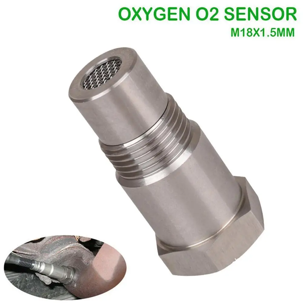 Adaptador do sensor do oxigênio do carro do aço inoxidável, Mini Sensor, Espaçador para M18X1.50, Speci, Auto Acessórios