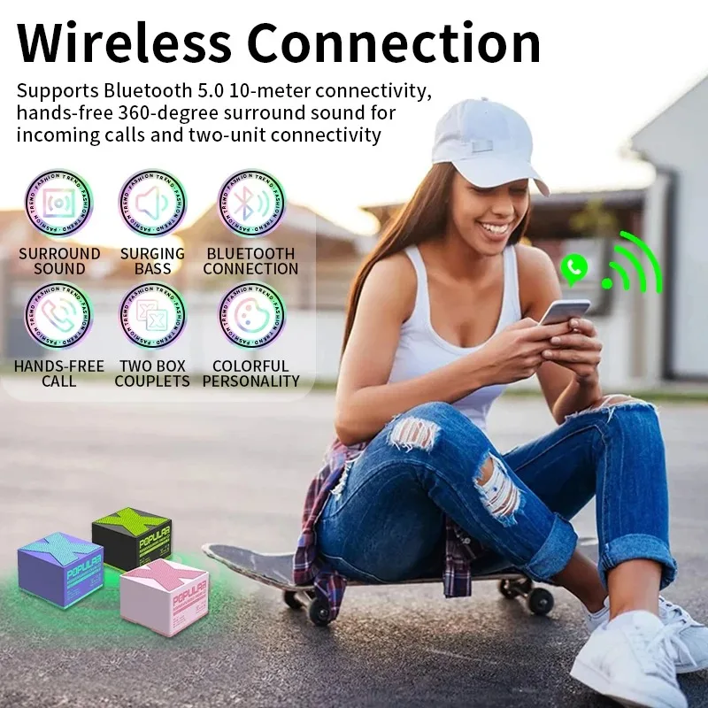 X1 Wireless Bluetooth Speaker Music Stereo Portable Surround Mini USB Outdoor Subwoofer Speaker Audio Player Speaker Microphone