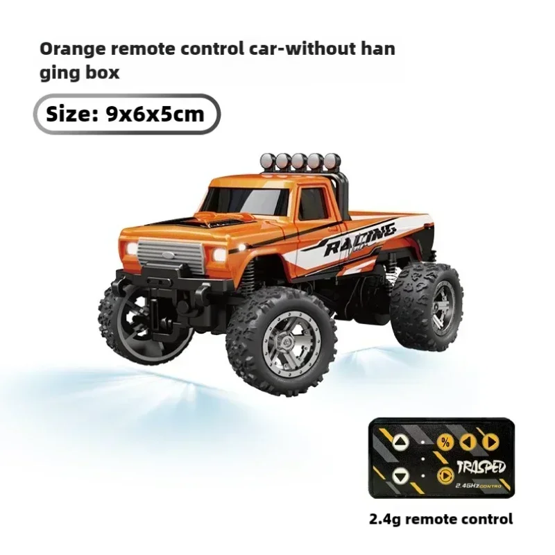 RC Bigfoot 1/64 vitesses Mini voiture d'escalade tout-terrain alliage apparence fraîche lumière Absorption des chocs jouet pour enfants cadeau