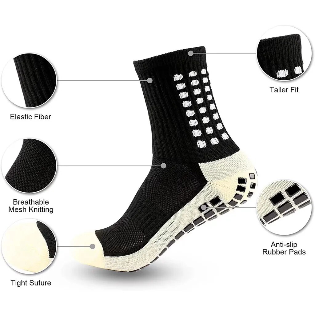 Profession elle Anti Slip Männer und Frauen verdickte Trainings socken mit Silikon Reibungs handtuch Sohlen für Fußball