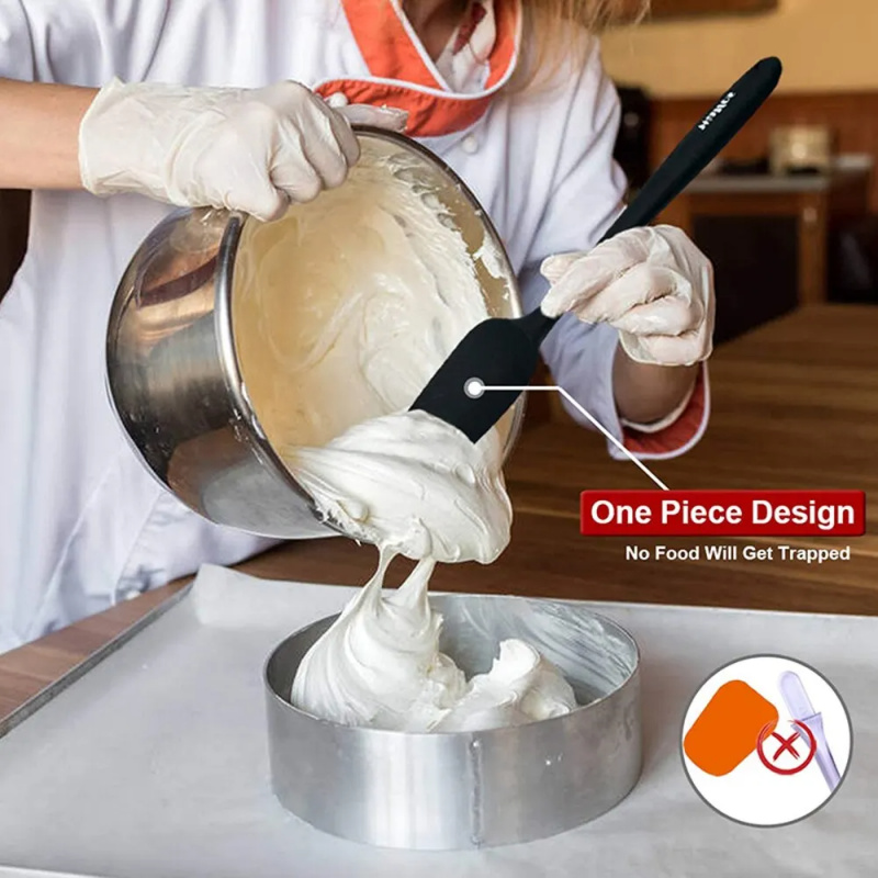 Silikon scraper 6 silikon küchen geschirr Set6One-Piece schaber öl bürste anzug backwerk zeug kuchen butter messer