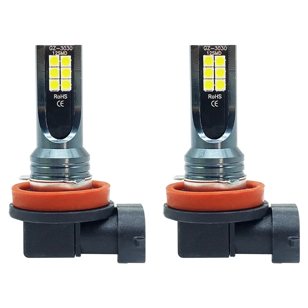 2 uds 9005 9006 faro LED H11 H8 H9 H10 H1 H3 bombillas de luz antiniebla de coche DRL H4 H7 lámparas de conducción automática 6000K 8000LM 80W 12V