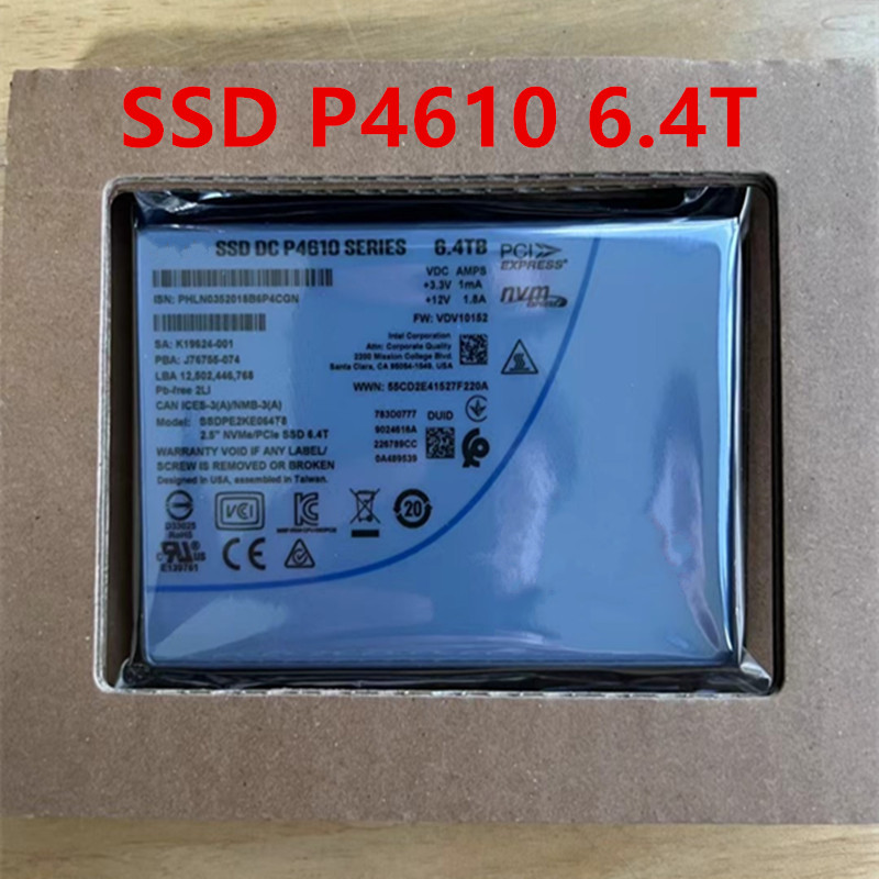 NEUES Original für Intel SSD DC P4610 Serie 1,6 TB 3,2 TB 6,4 TB 7,68 TB Enterprise U.2 NVME PCIE 3,0X4 Solid State Drive