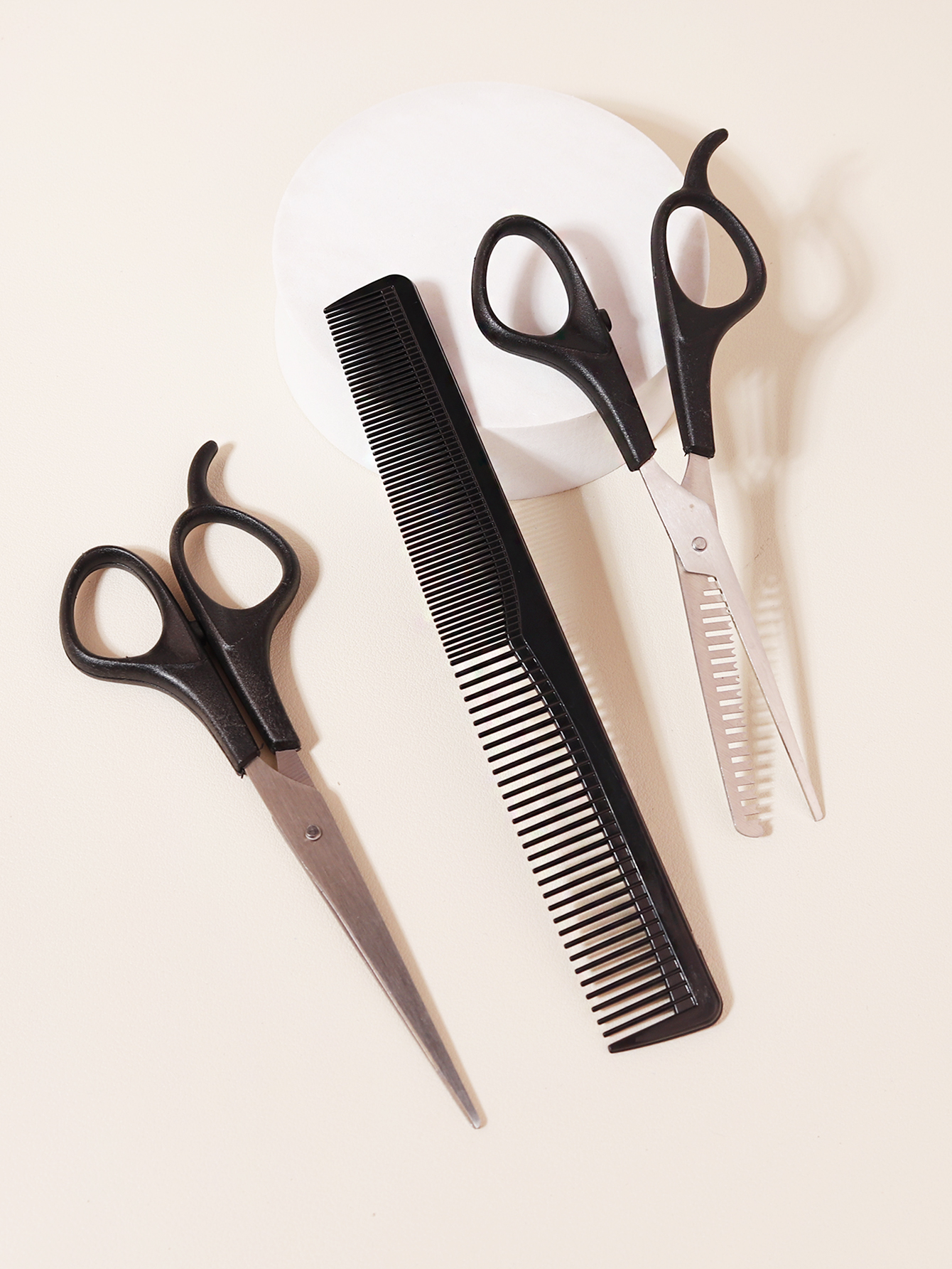 Herramientas de peluquería, cortapelos, peines de dientes finos, accesorios profesionales de peluquería, uso en peluquería