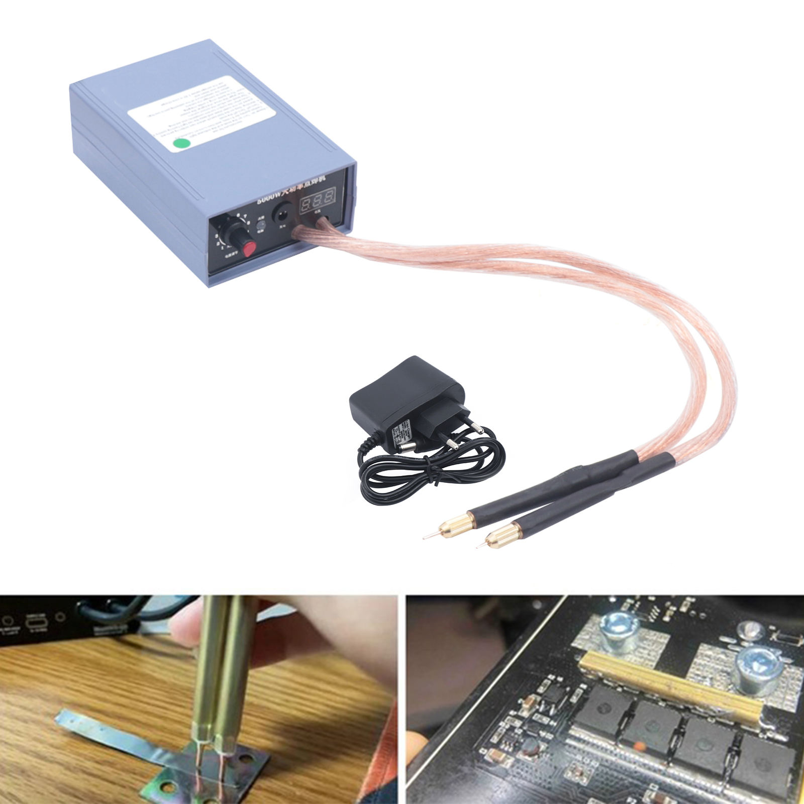 5kW Schweiß gerät Gerät Punkts chweiß gerät 18650 Batteries trom einstellbarer Löt satz