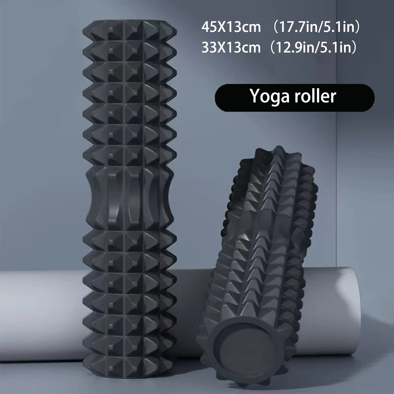 Rodillo de espuma para Yoga de 45cm, bloque de masaje muscular, herramientas para Pilates, columna de Yoga, juego de rodillos de espuma para fitness, gimnasio, equipo de ejercicio de ladrillo para Yoga