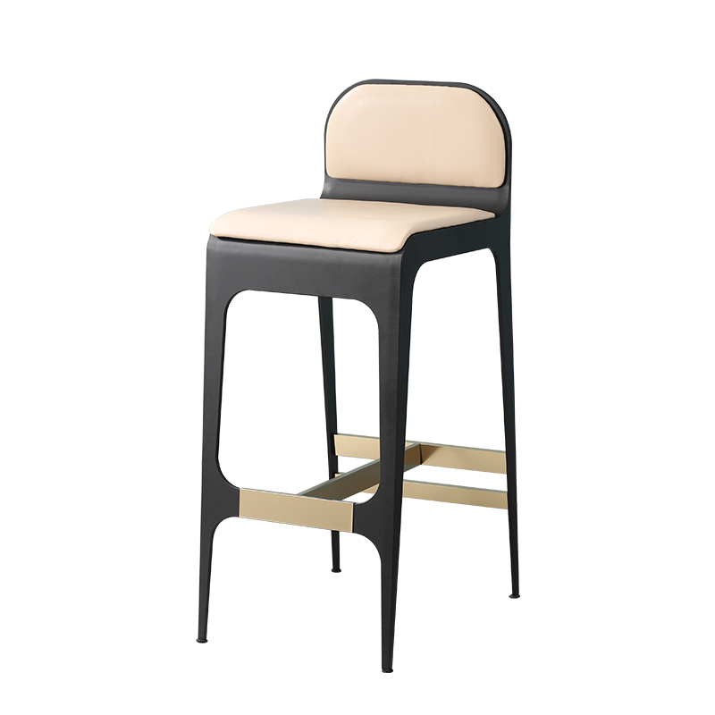 Taburete de Bar comercial de lujo, respaldo de silla, taburete de Bar alto nórdico de diseño chino, mostrador de desayuno, Banqueta resistente, muebles de alta gama